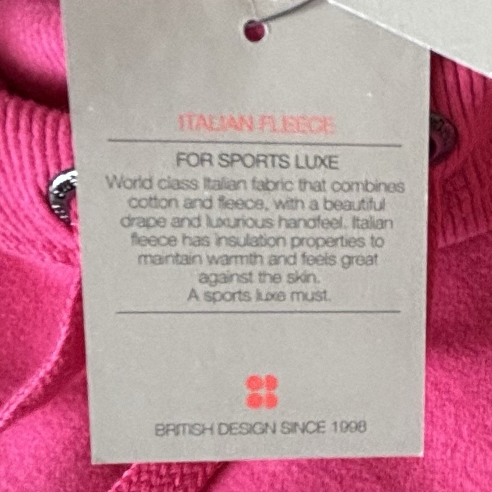 Sweaty Betty Escape Italian Luxe Fleece Womens Pink Hoodie, Size XS (4) $148 NWT - Picture 8 of 16